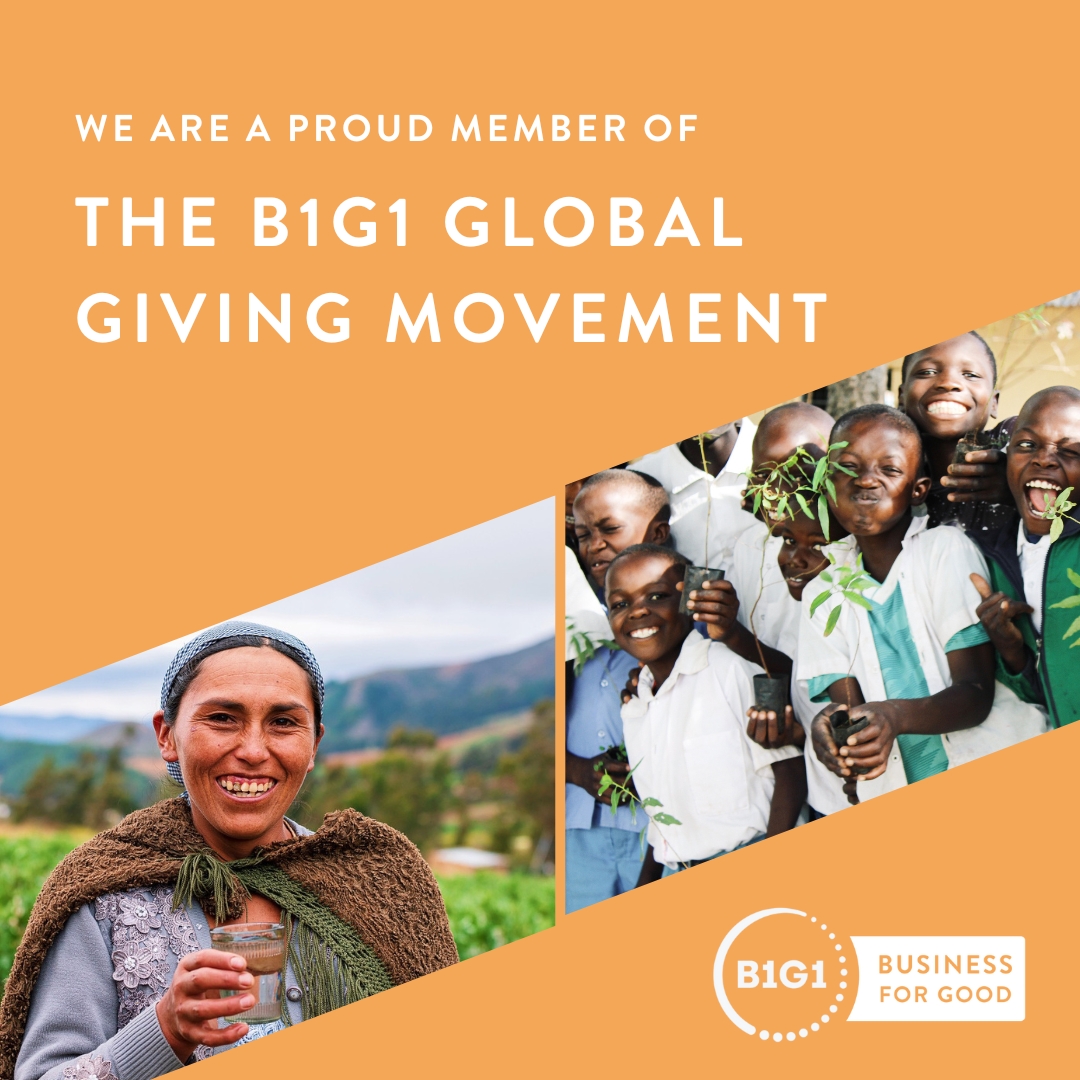 We are a proud member of the B1G1 Global Giving Movement